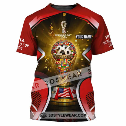 Unisex Shirt - Custom Fifa World Cup 2026 3D Shirt - T-Shirt / S - T-shirt