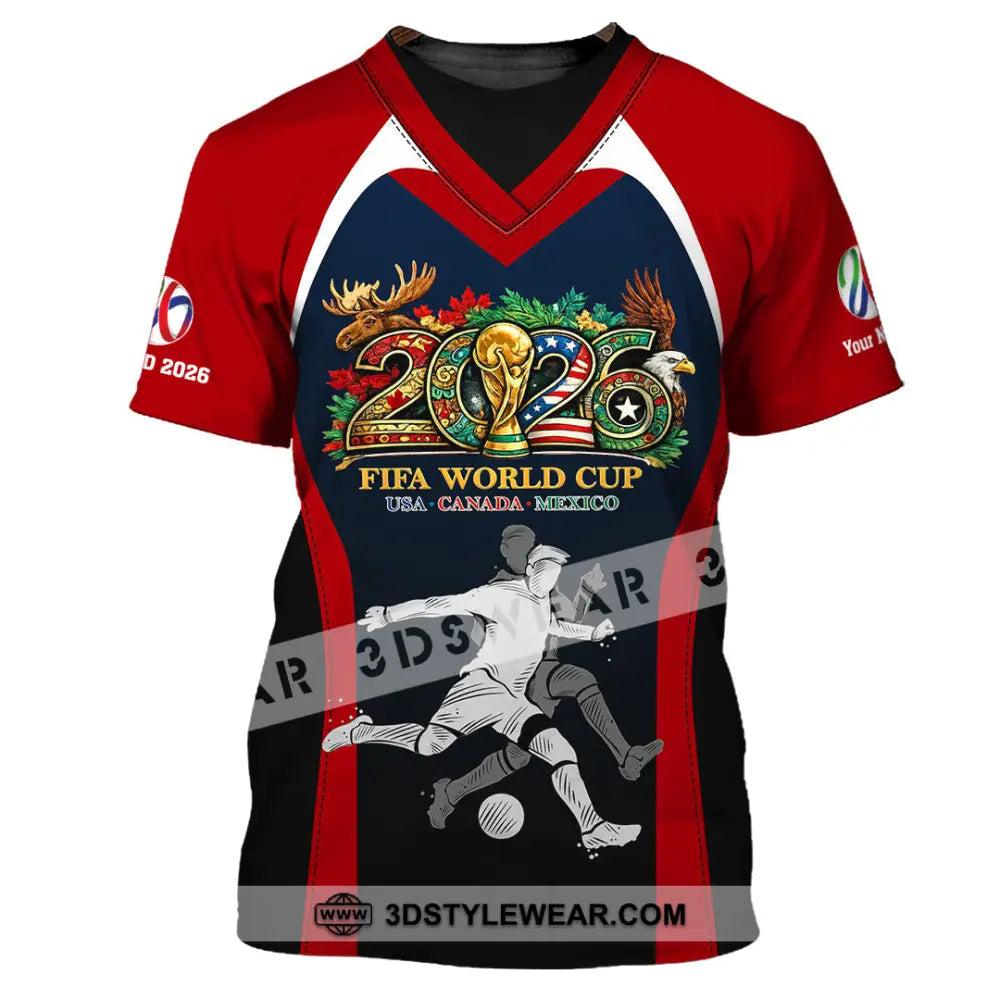 Unisex Shirt - Custom Fifa World Cup 2026 3D Shirt - T-Shirt / S - T-shirt