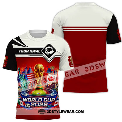 Unisex Shirt - Custom FIFA World Cup 2026 3D Shirt T-Shirt / S T-shirt