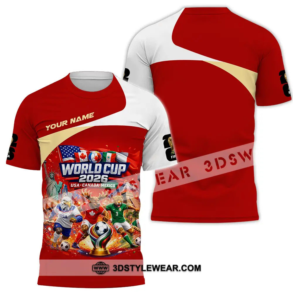 Unisex Shirt - Custom FIFA World Cup 2026 3D Shirt T-Shirt / S T-shirt