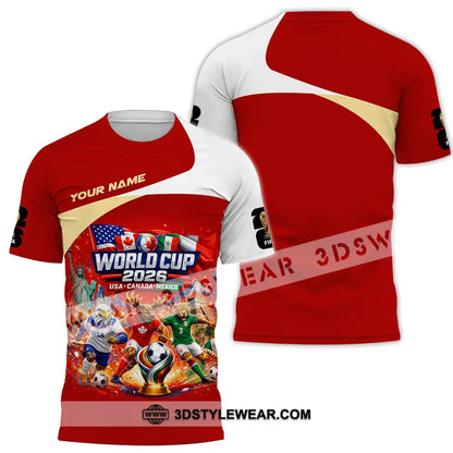 Unisex Shirt - Custom FIFA World Cup 2026 3D Shirt T-Shirt / S T-shirt