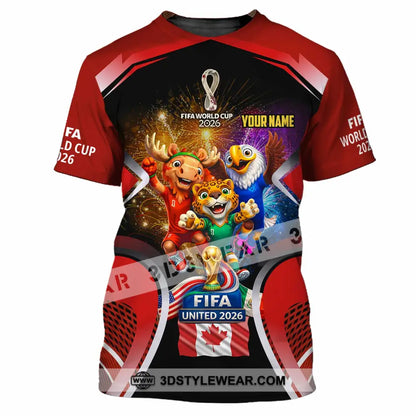 Unisex Shirt - Custom Fifa World Cup 2026 3D Shirt - T-Shirt / S - T-shirt