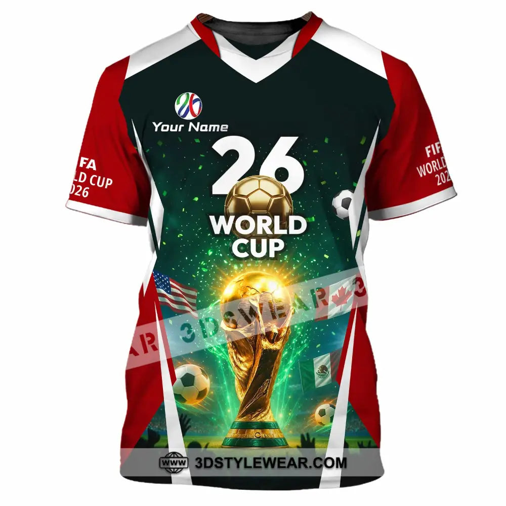Unisex Shirt - Custom Fifa World Cup 2026 3D Shirt T-Shirt / S T-shirt