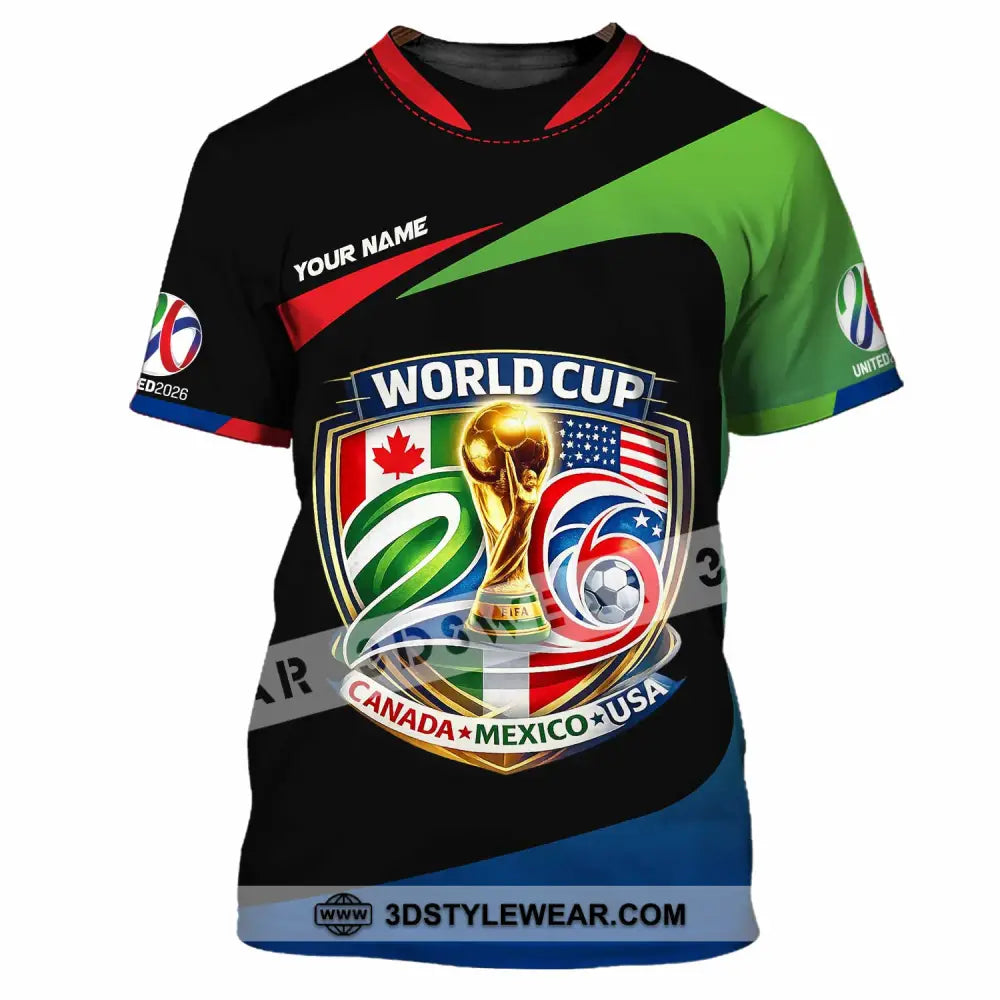 Unisex Shirt - Custom Fifa World Cup 2026 3D Shirt T-Shirt / S T-shirt