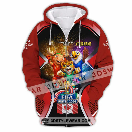 Unisex Shirt - Custom Fifa World Cup 2026 3D Shirt style option 3