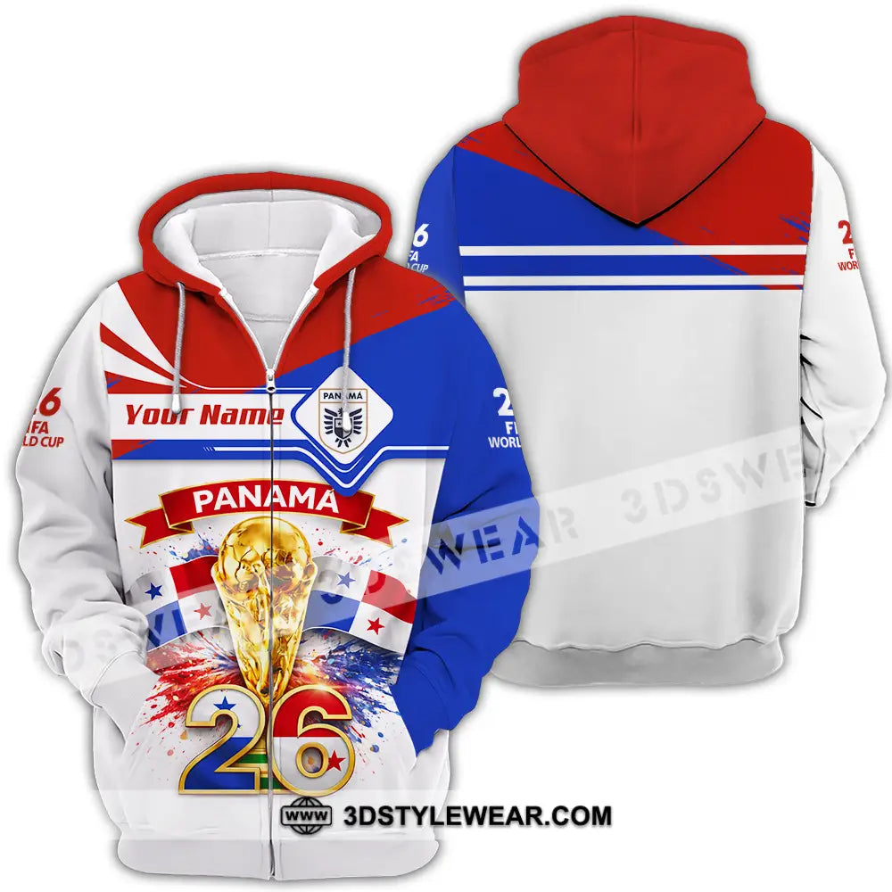 Unisex Shirt - Custom Fifa World Cup 2026 3D Shirt - Zipper Hoodie / S - T-shirt