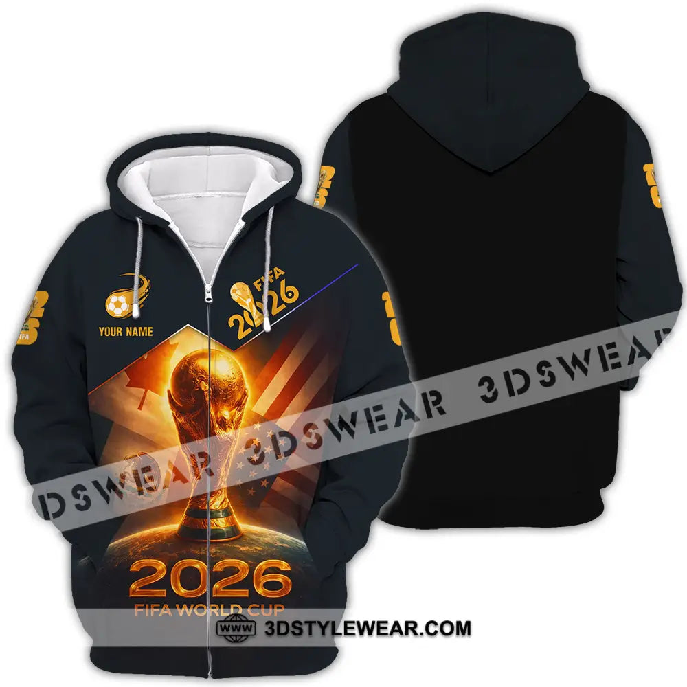Unisex Shirt - Custom Fifa World Cup 2026 3D Shirt Zipper Hoodie / S T-shirt