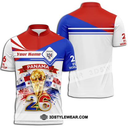 Unisex Shirt - Custom Fifa World Cup 2026 3D Shirt - Zipper Polo Shirt / S - T-shirt