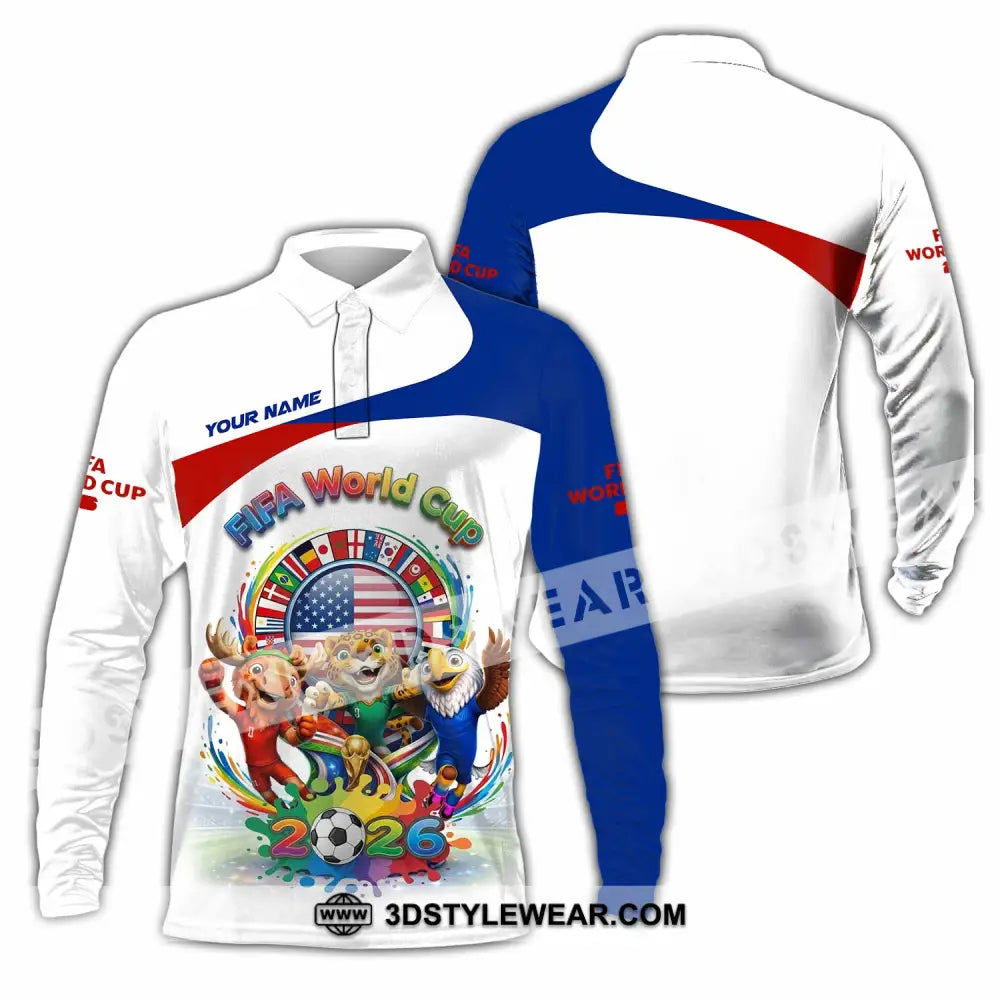 Unisex Shirt - Custom Fifa World Cup 2026 Shirt - Long Sleeve Polo / S - T-shirt