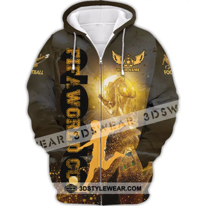 Unisex Shirt - Custom Fifa World Cup 3D Shirt Zipper Hoodie / S T-shirt