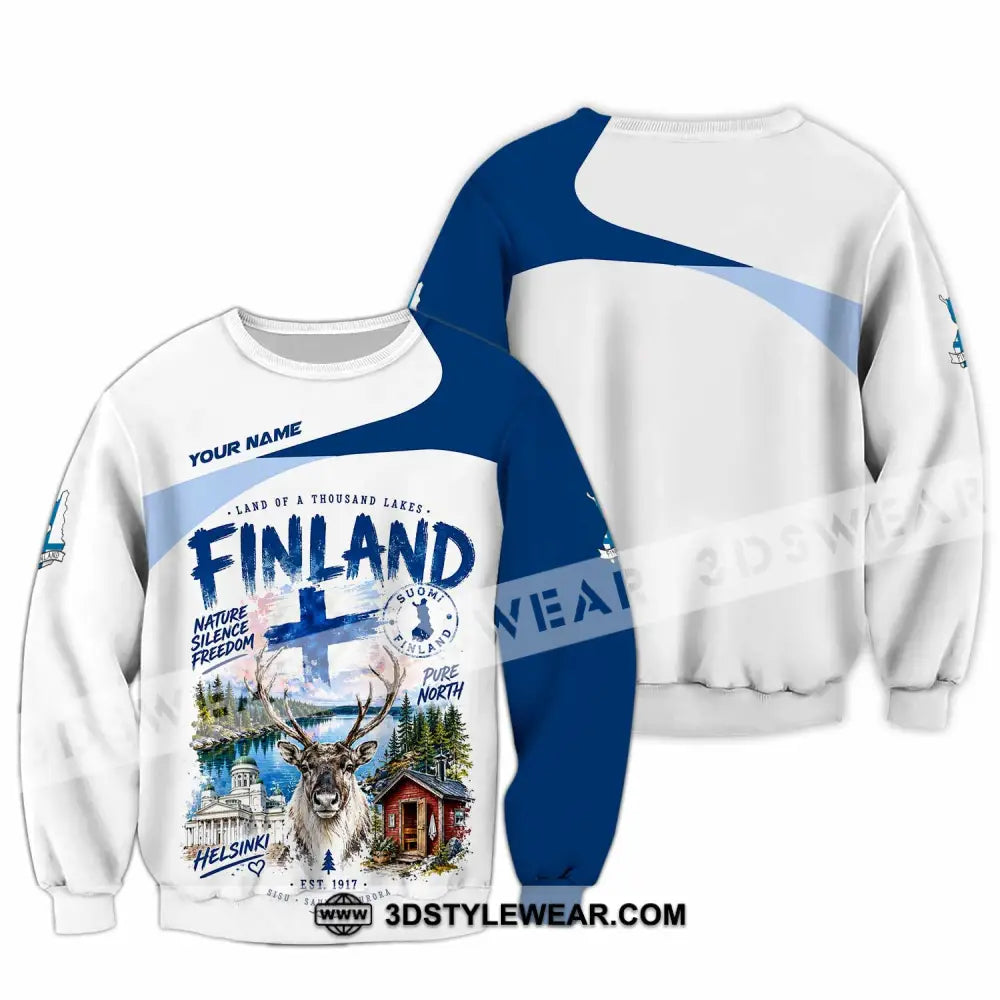 Unisex Shirt - Custom Finland Shirt - Long Sleeve / S - T-shirt