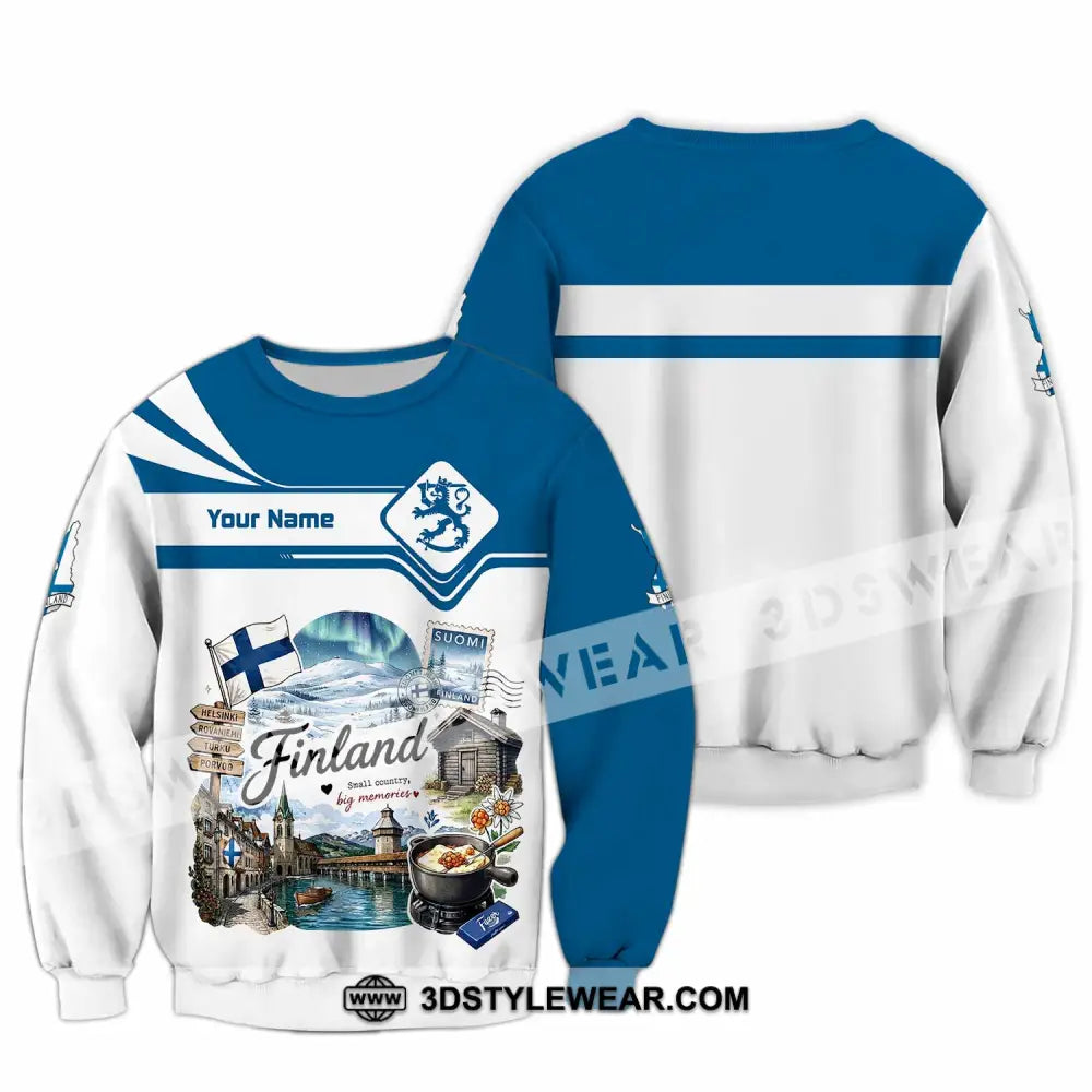 Unisex Shirt - Custom Finland Shirt - Long Sleeve / S - T-shirt