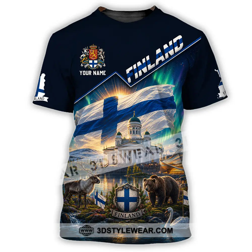 Unisex Shirt - Custom Finland Shirt - T-Shirt / S - T-shirt