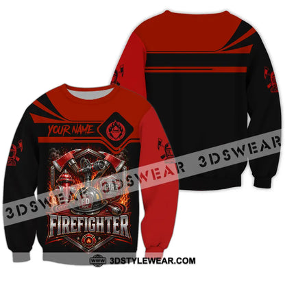 Unisex Shirt - Custom Fire Fighter Shirt - Long Sleeve / S - T-shirt