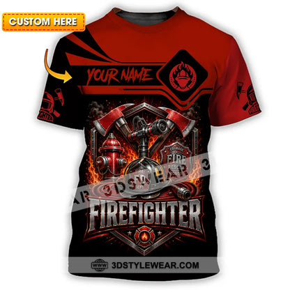 Unisex Shirt - Custom Fire Fighter Shirt - T-Shirt / S - T-shirt