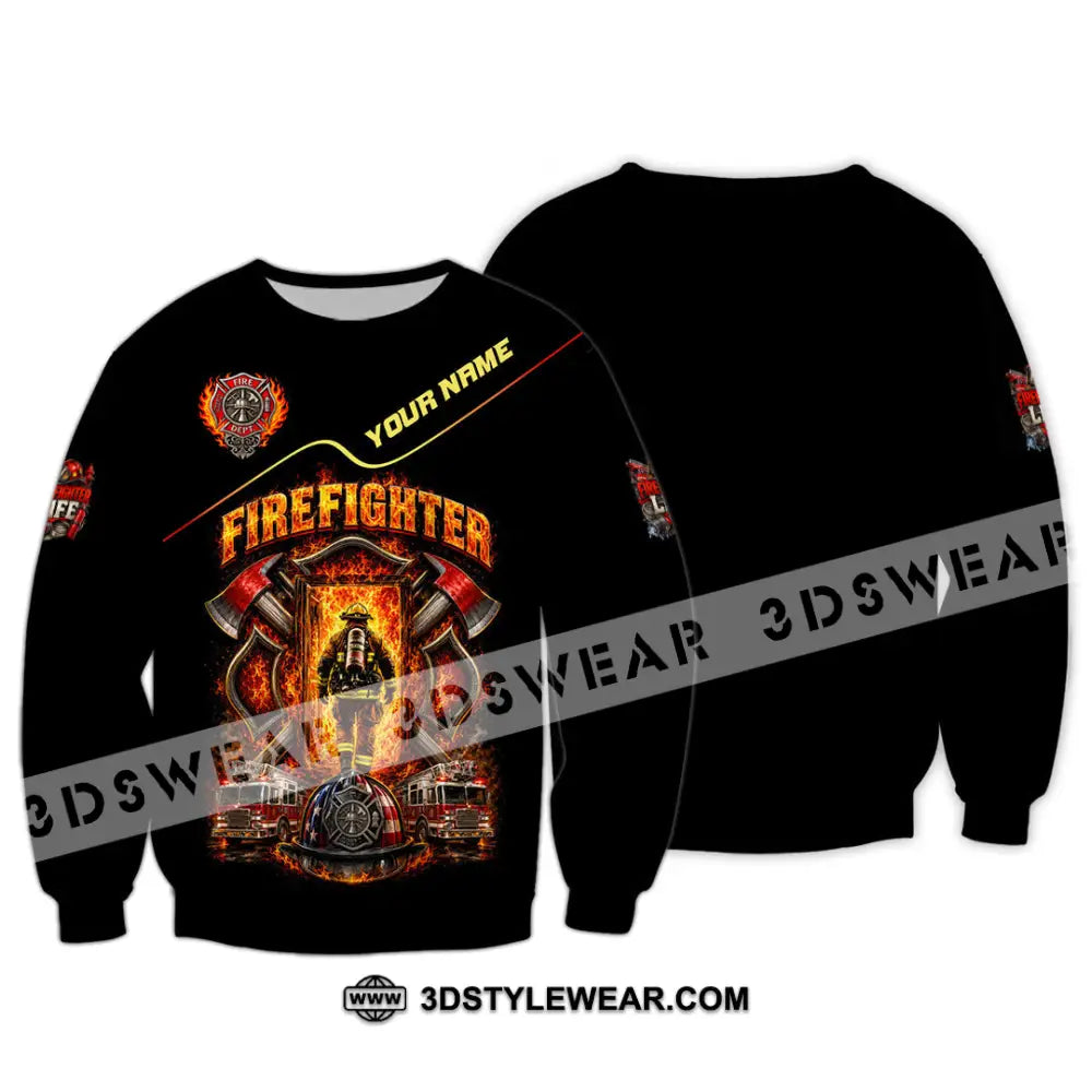 Unisex Shirt - Custom Firefighter Shirt - Long Sleeve / S - T-shirt