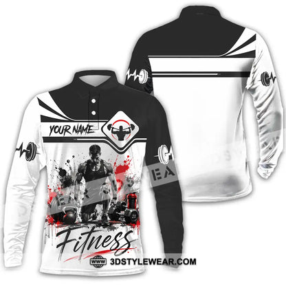 Unisex Shirt - Custom Fitness Shirt - Long Sleeve Polo / S - T-shirt