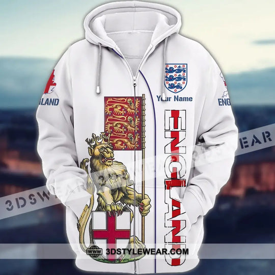 Unisex Shirt - Custom Football Name T-Shirt, England The Three Lions Shirt style option 4
