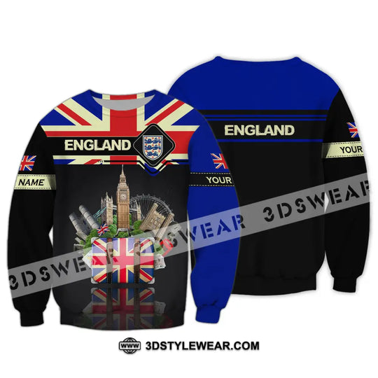 Unisex Shirt - Custom Football Name T-Shirt, England Tourist Destinations Shirt style option 4