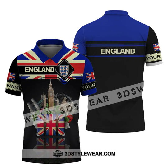 Unisex Shirt - Custom Football Name T-Shirt, England Tourist Destinations Shirt style option 3