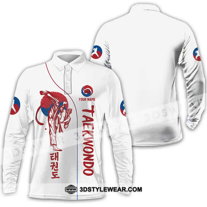 Unisex Shirt - Custom Shirt For Taekwondo Lover - Long Sleeve Polo / S - T-shirt