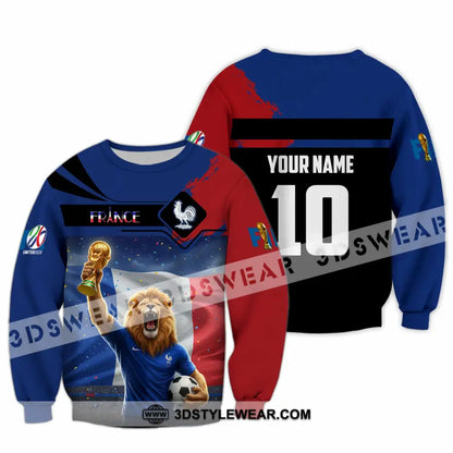 Unisex Shirt - Custom France 3D Shirt Long Sleeve / S T-shirt