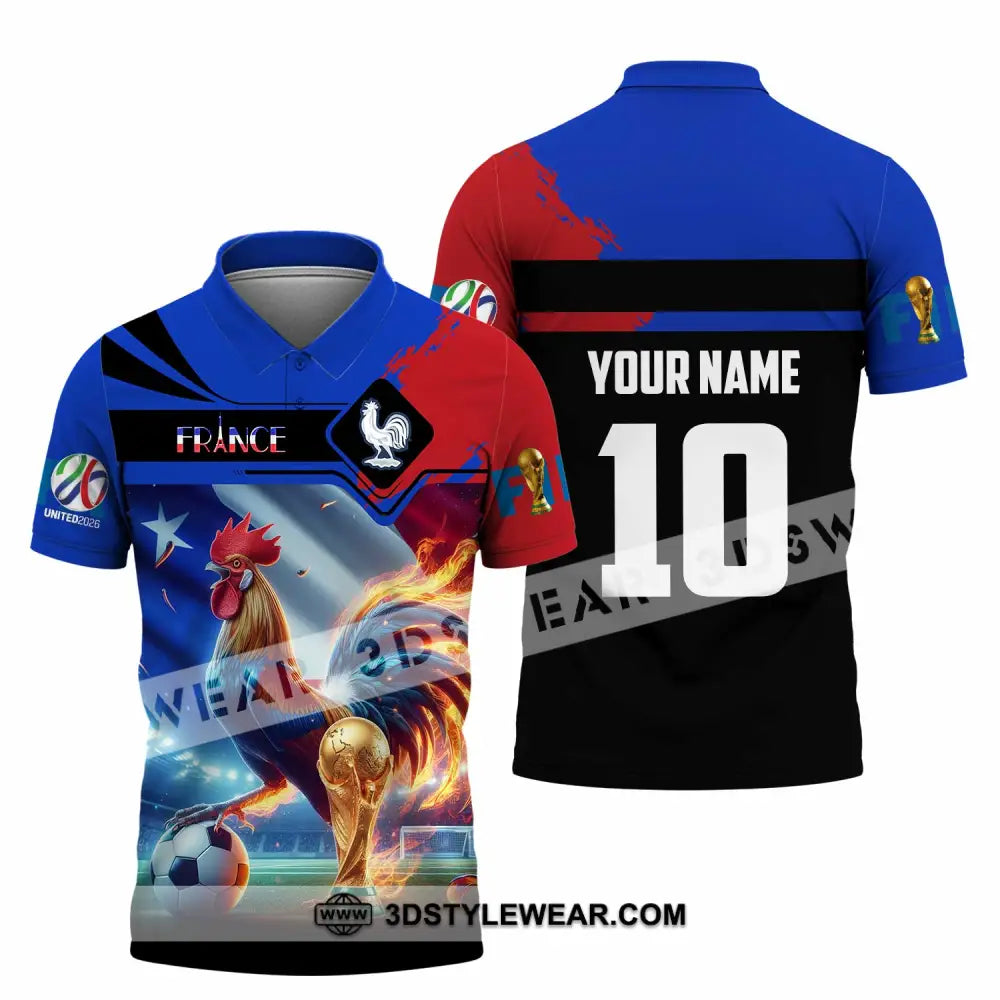 Unisex Shirt - Custom France 3D Shirt Polo Shirt / S T-shirt