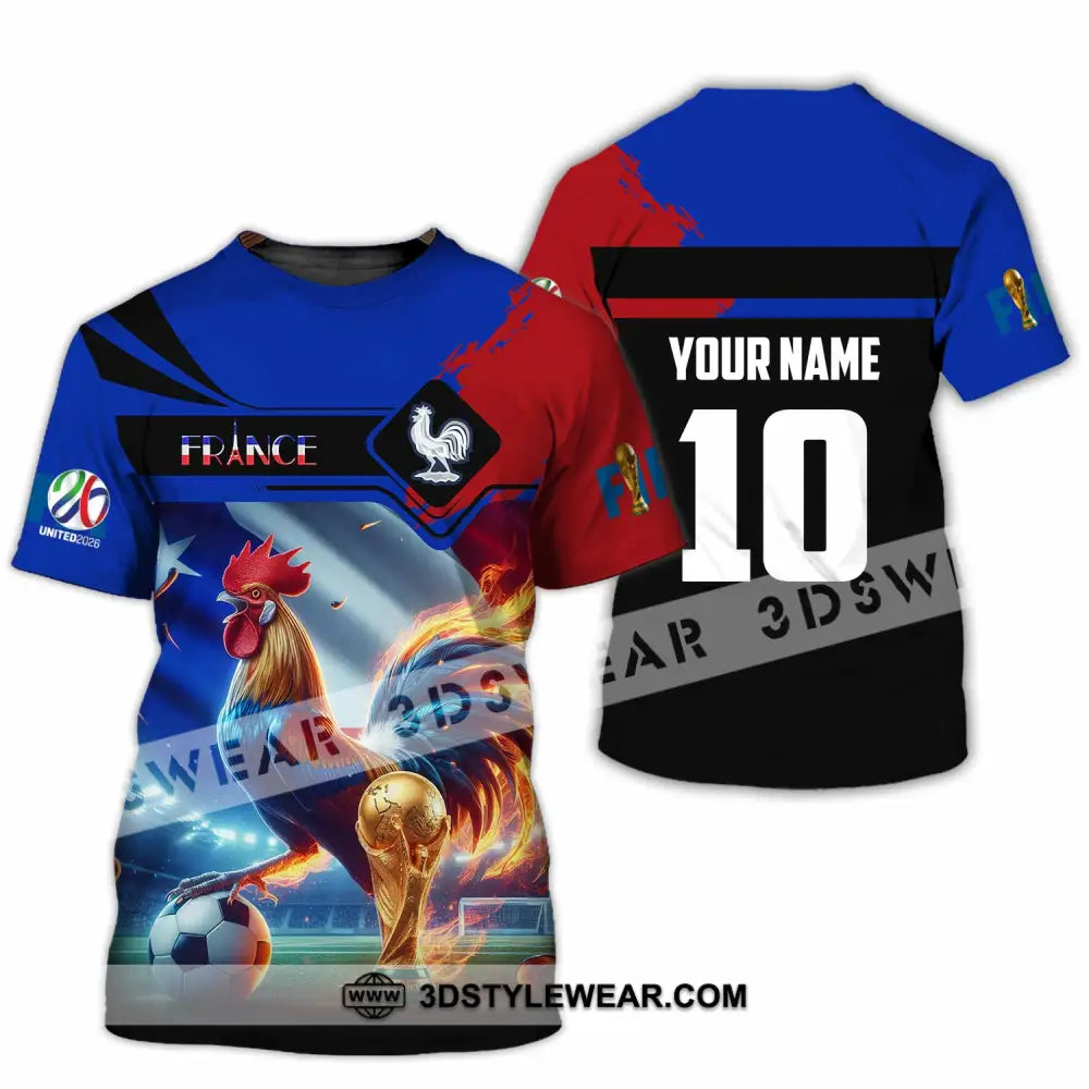 Unisex Shirt - Custom France 3D Shirt T-Shirt / S T-shirt
