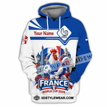 Unisex Shirt - Custom France Fifa World Cup 2026 3D Shirt Hoodie / S T-shirt