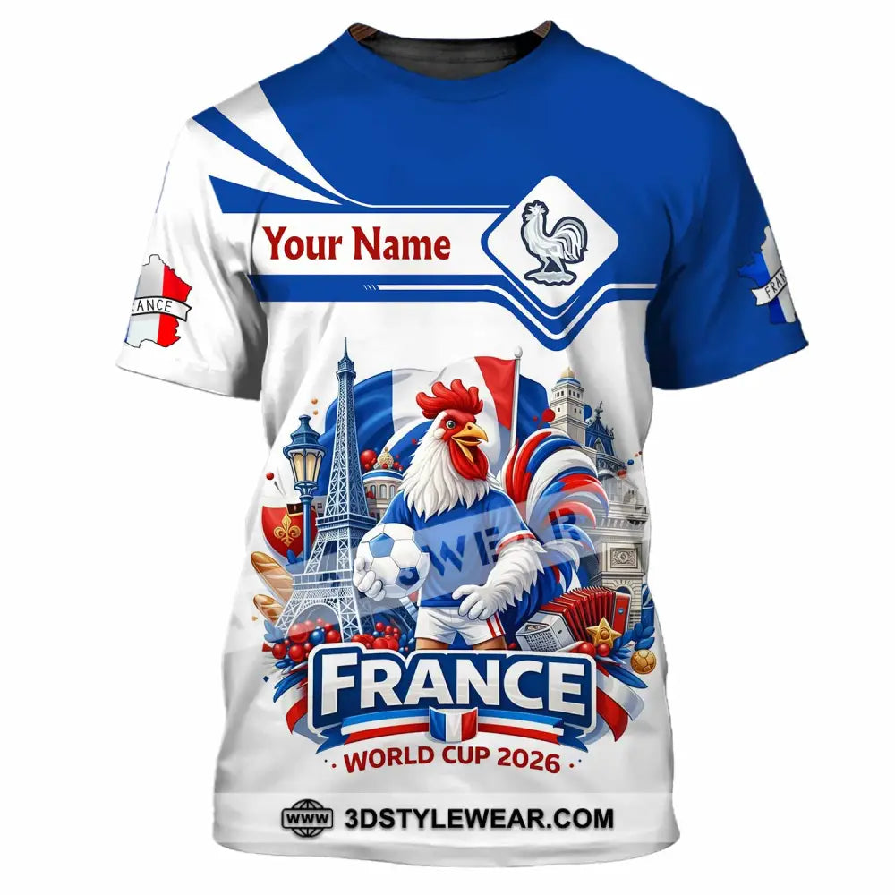 Unisex Shirt - Custom France Fifa World Cup 2026 3D Shirt T-Shirt / S T-shirt
