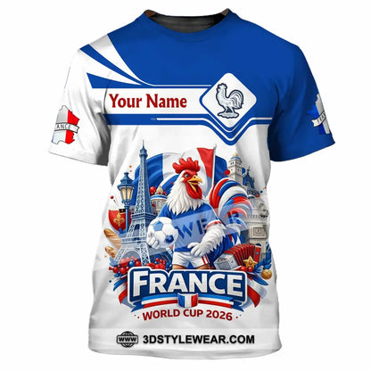 Unisex Shirt - Custom France Fifa World Cup 2026 3D Shirt T-Shirt / S T-shirt