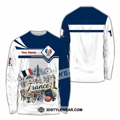 Unisex Shirt - Custom France Shirt - Long Sleeve Shirt / S - T-shirt