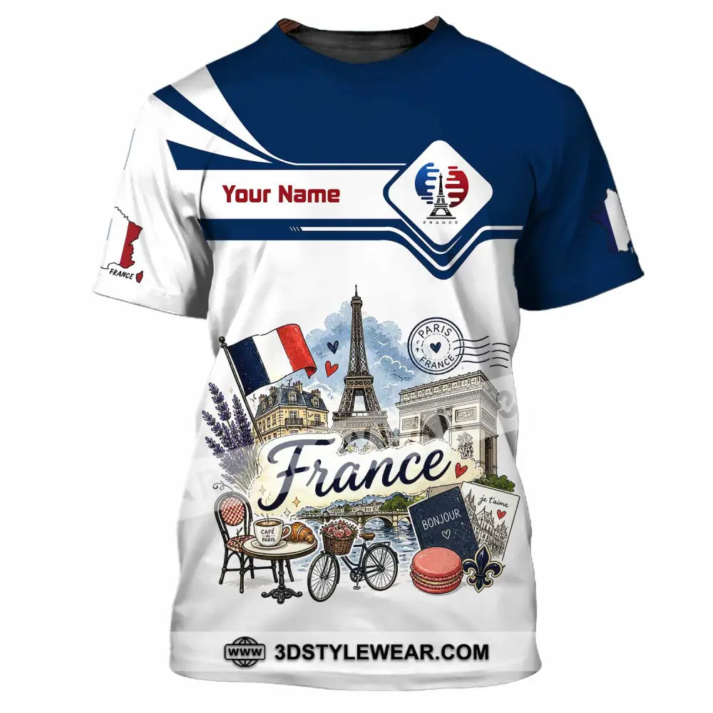 Unisex Shirt - Custom France Shirt - T-Shirt / S - T-shirt