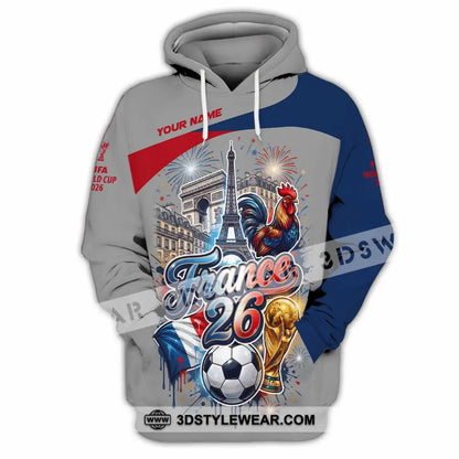 Unisex Shirt - Custom France World Cup 2026 3D Shirt - Hoodie / S - T-shirt