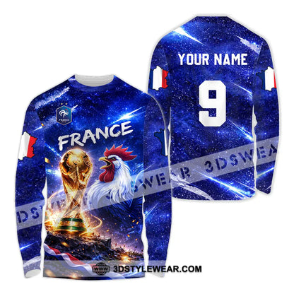 Unisex Shirt - Custom France World Cup 2026 3D Shirt Long Sleeve Shirt / S T-shirt