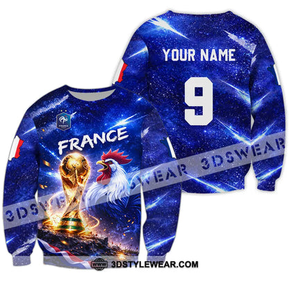 Unisex Shirt - Custom France World Cup 2026 3D Shirt Long Sleeve / S T-shirt