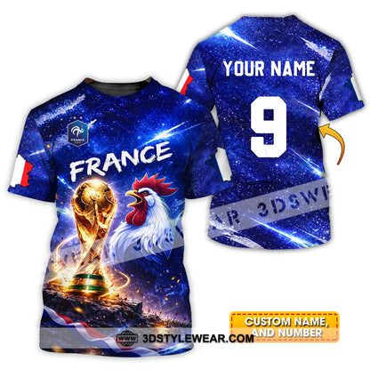 Unisex Shirt - Custom France World Cup 2026 3D Shirt T-shirt