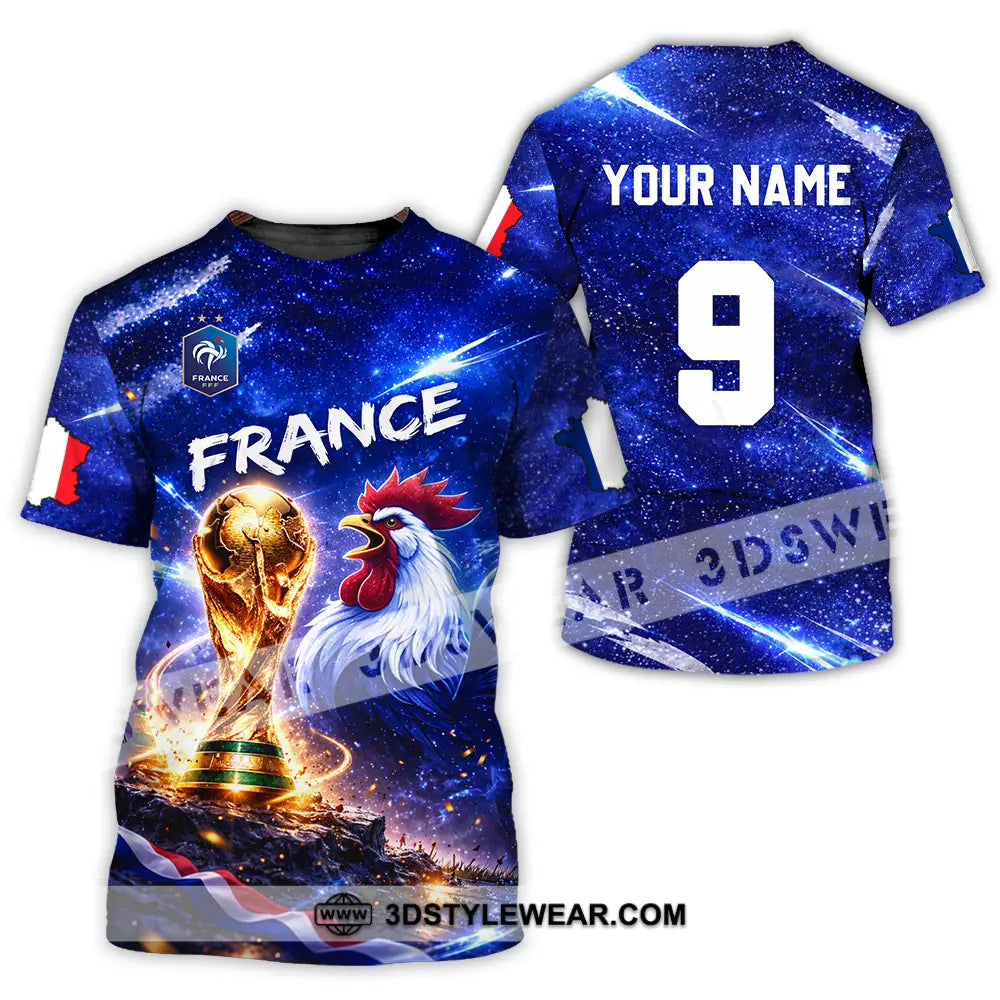 Unisex Shirt - Custom France World Cup 2026 3D Shirt T-Shirt / S T-shirt