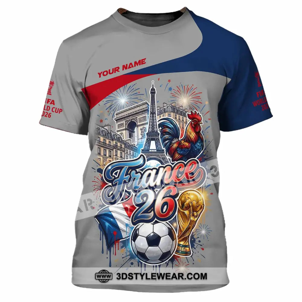 Unisex Shirt - Custom France World Cup 2026 3D Shirt - T-Shirt / S - T-shirt