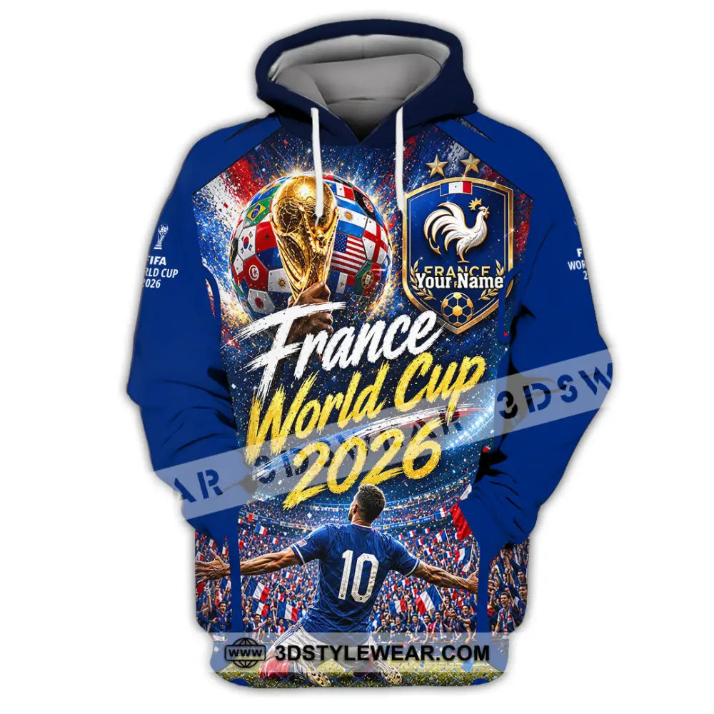Unisex Shirt - Custom France World Cup 2026 Shirt - Hoodie / S - T-shirt