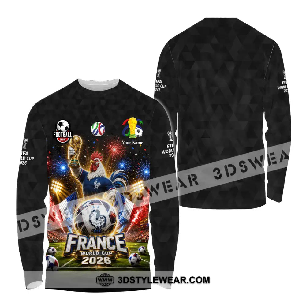 Unisex Shirt - Custom France World Cup 2026 Shirt - Long Sleeve Shirt / S - T-shirt
