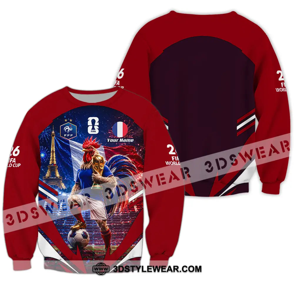 Unisex Shirt - Custom France World Cup 2026 Shirt - Long Sleeve / S - T-shirt
