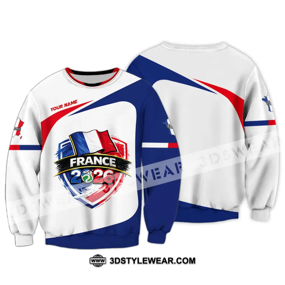 Unisex Shirt - Custom France World Cup 2026 Shirt - Long Sleeve / S - T-shirt
