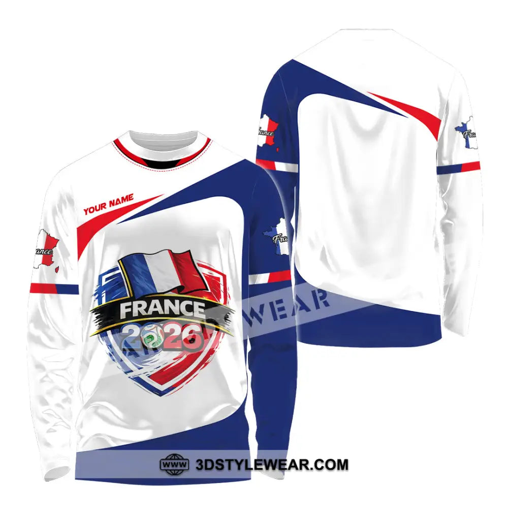 Unisex Shirt - Custom France World Cup 2026 Shirt - Long Sleeve Shirt / S - T-shirt