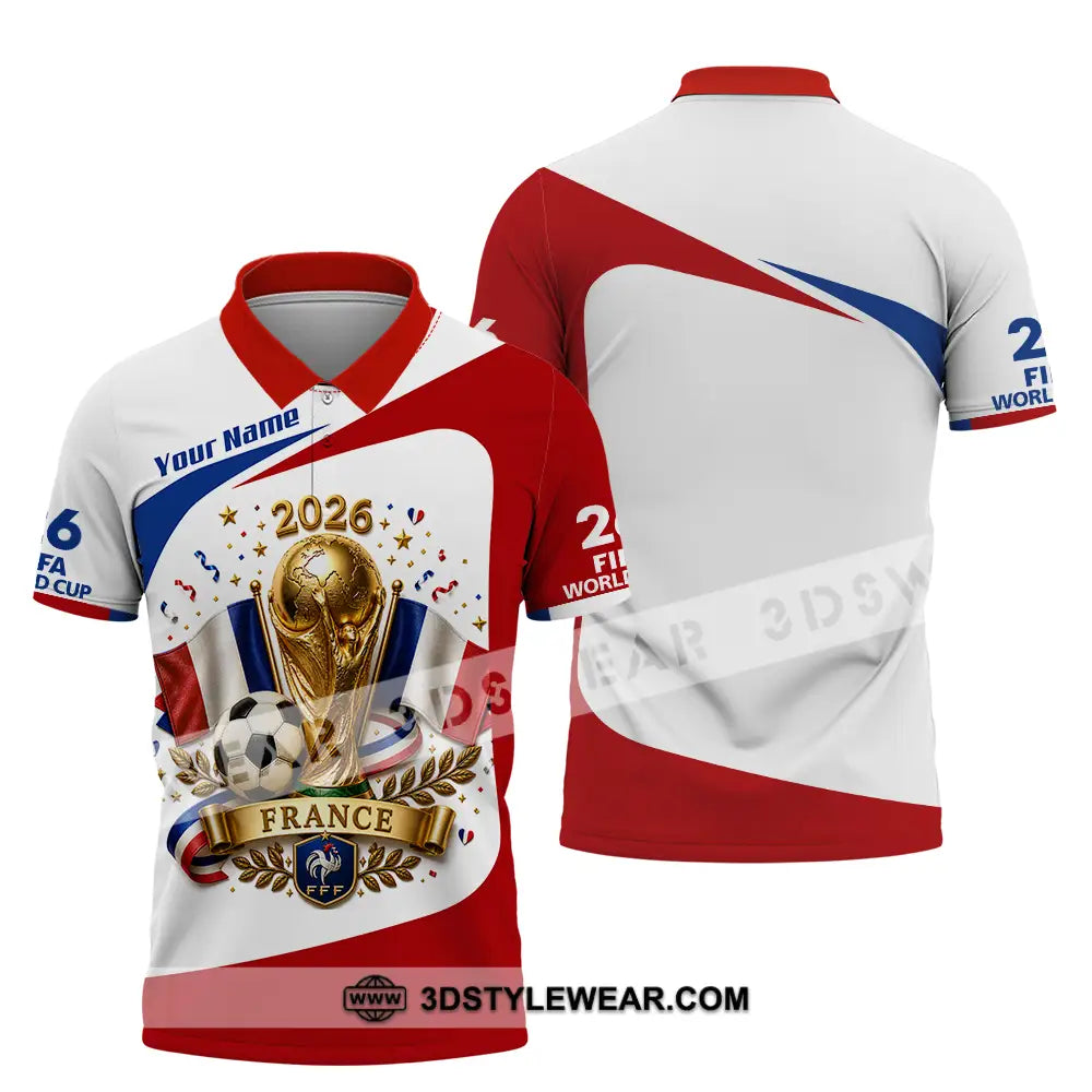Unisex Shirt - Custom France World Cup 2026 Shirt - Polo Shirt / S - T-shirt