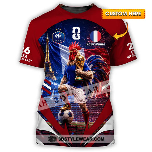 Unisex Shirt - Custom France World Cup 2026 Shirt - T-shirt