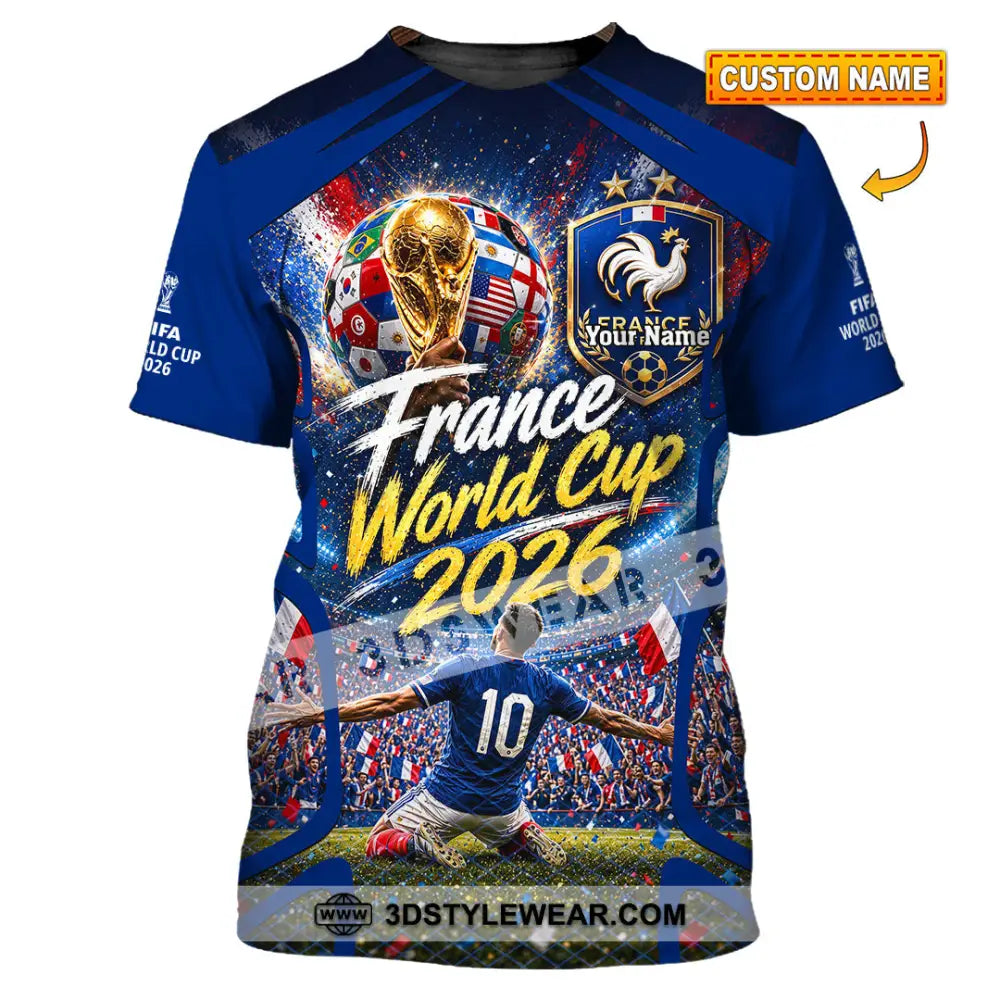 Unisex Shirt - Custom France World Cup 2026 Shirt - T-shirt