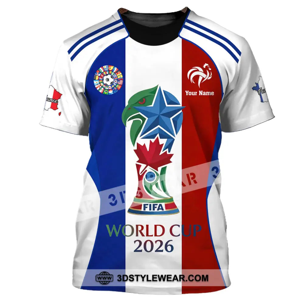 Unisex Shirt - Custom France World Cup 2026 Shirt - T-Shirt / S - T-shirt