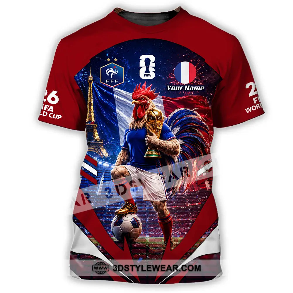 Unisex Shirt - Custom France World Cup 2026 Shirt - T-Shirt / S - T-shirt