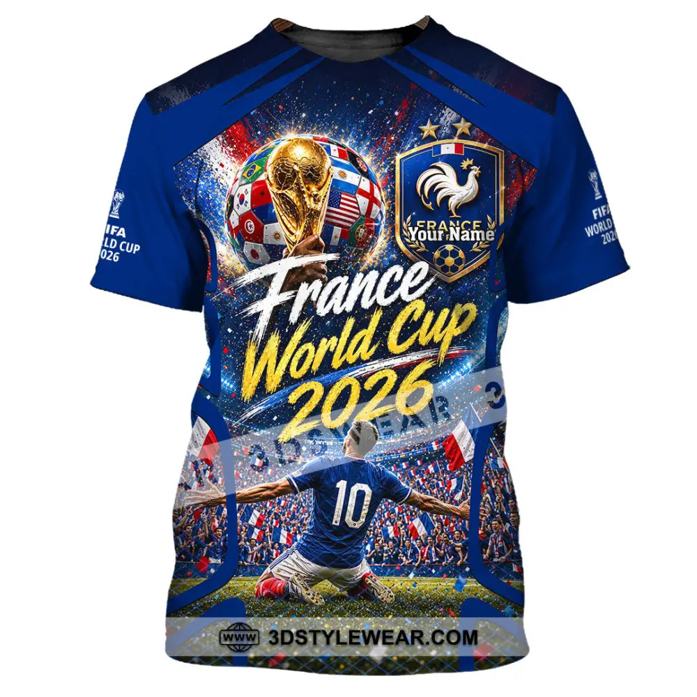 Unisex Shirt - Custom France World Cup 2026 Shirt - T-Shirt / S - T-shirt